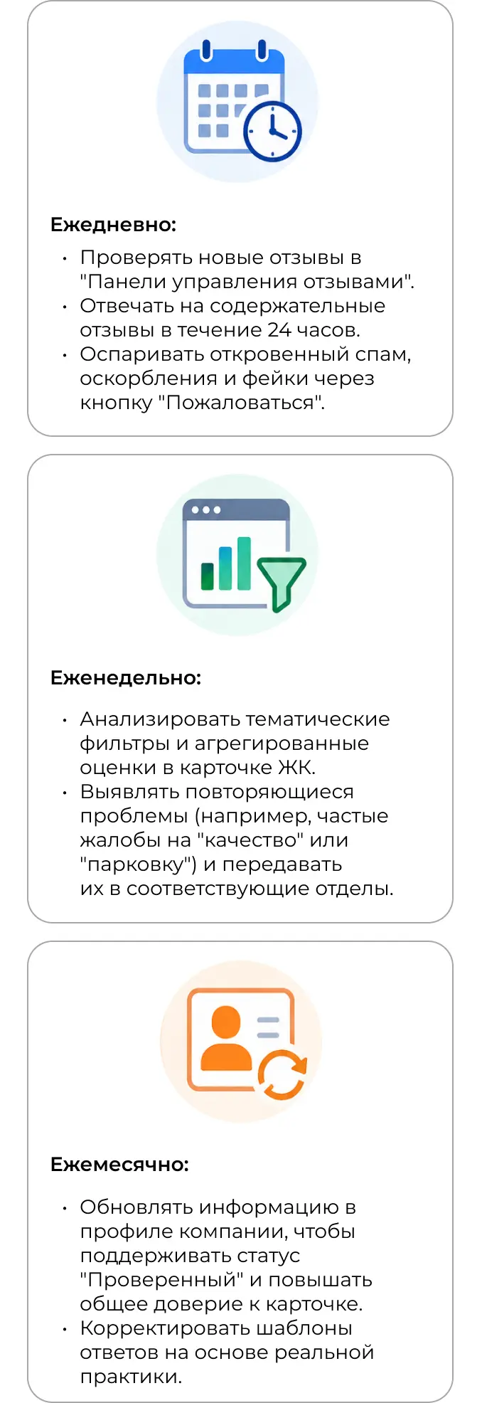 Правила работы с отзывами на ЦИАН
